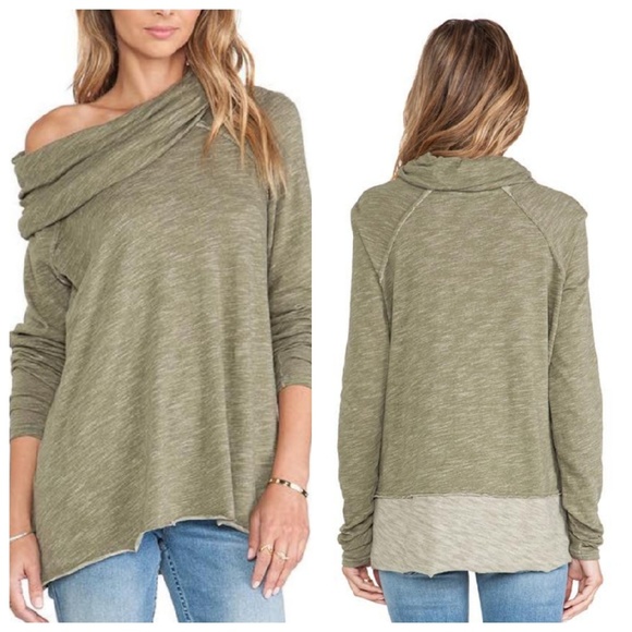 Free People Tops - Free People Beach Cocoon Cowl Neck Pullover